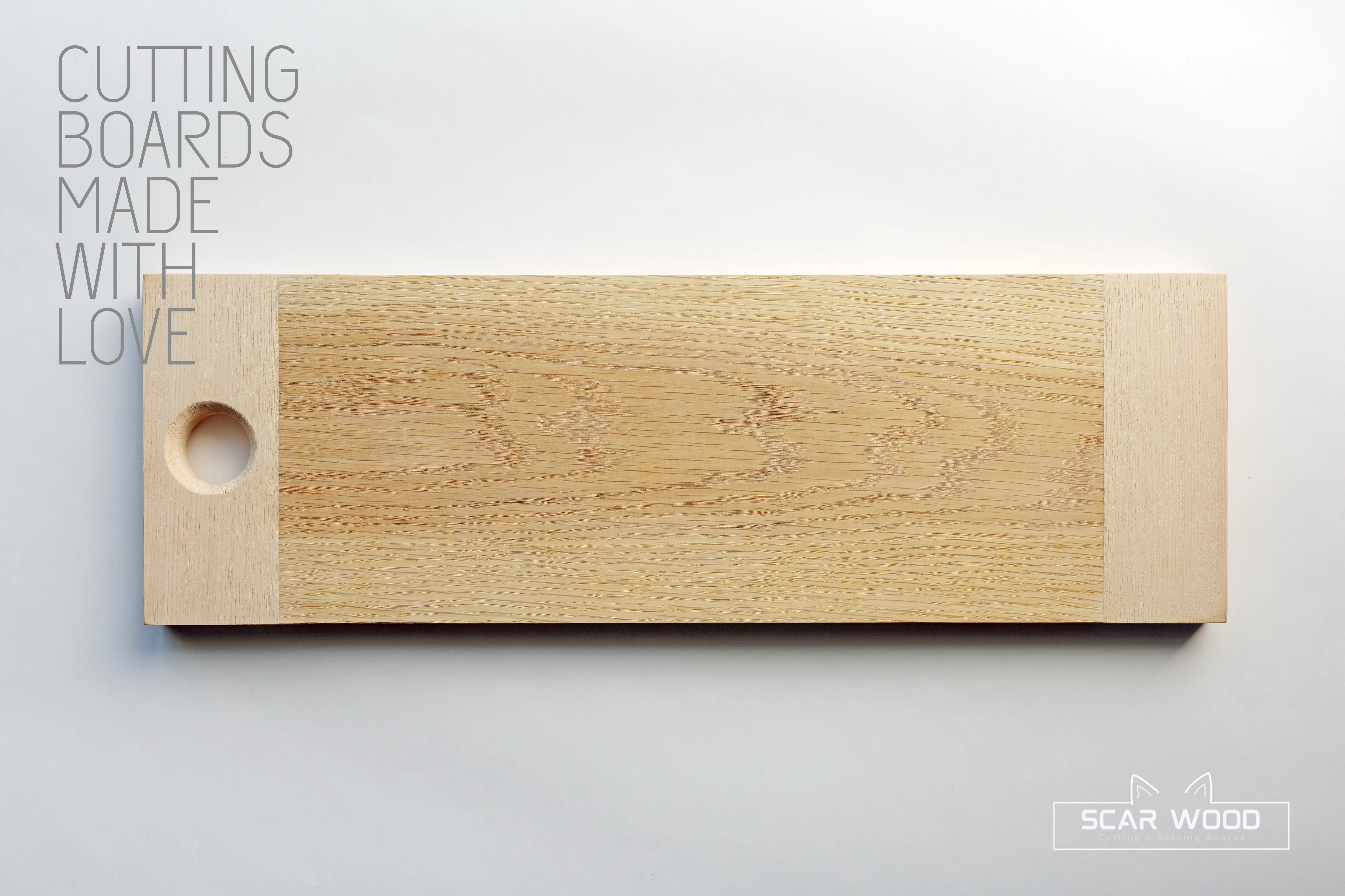 Grote (53x17x2) Rechthoekige Eikenhouten Serveerplank