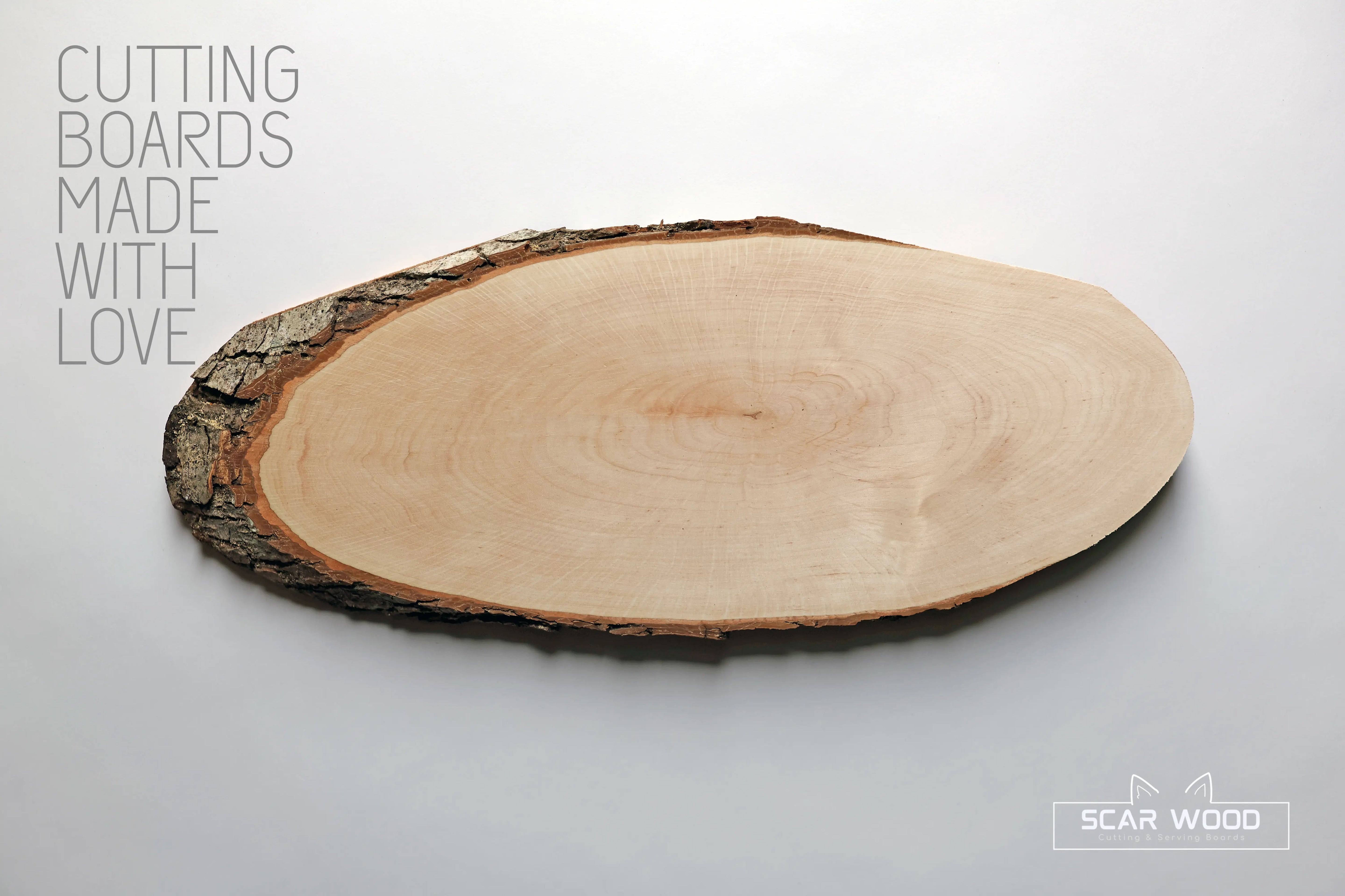 Kleine (20–23cm) Ovale Naturel Elzenhouten Serveerplank