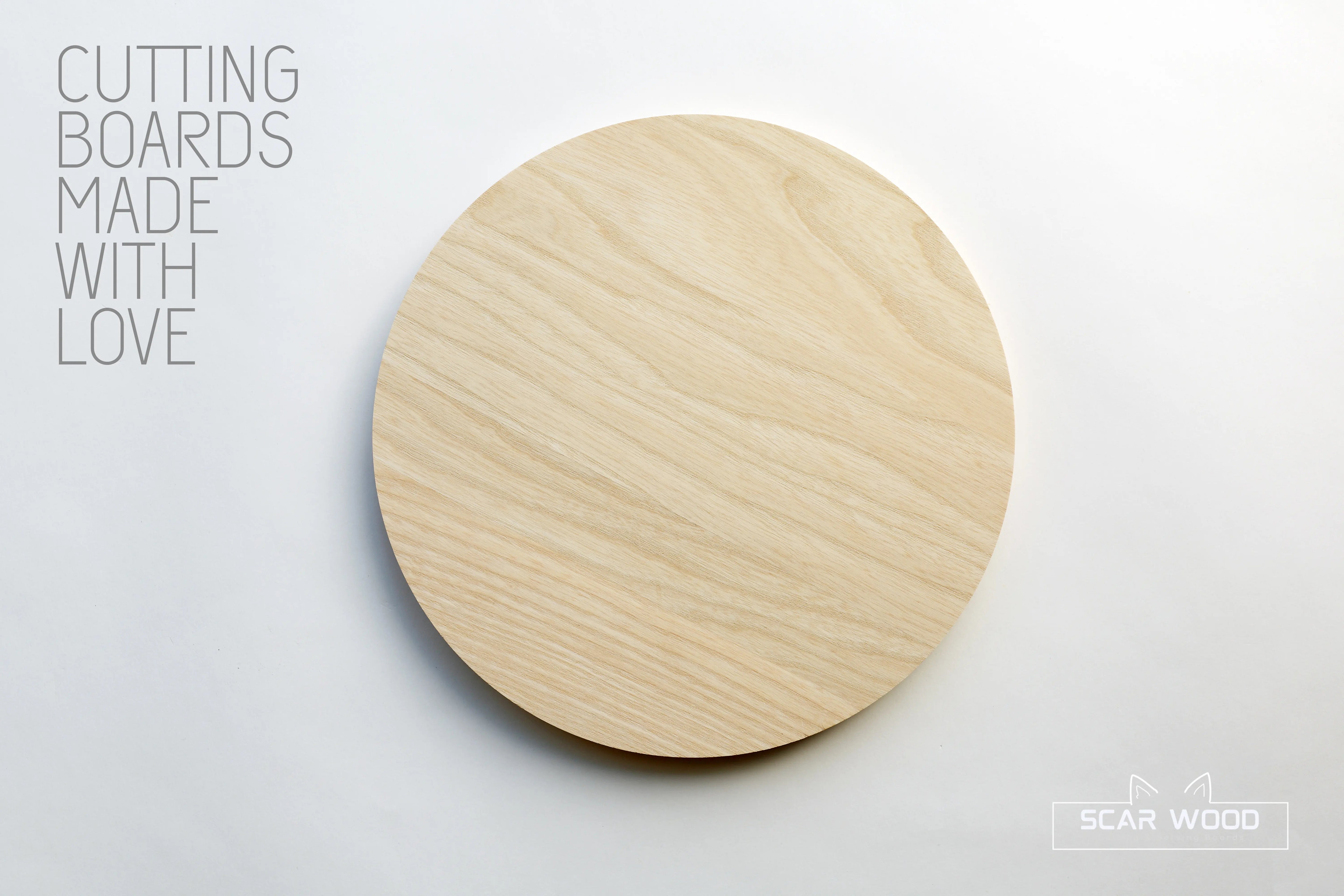 Medium (38cm) Ronde Elzenhouten Serveerplank